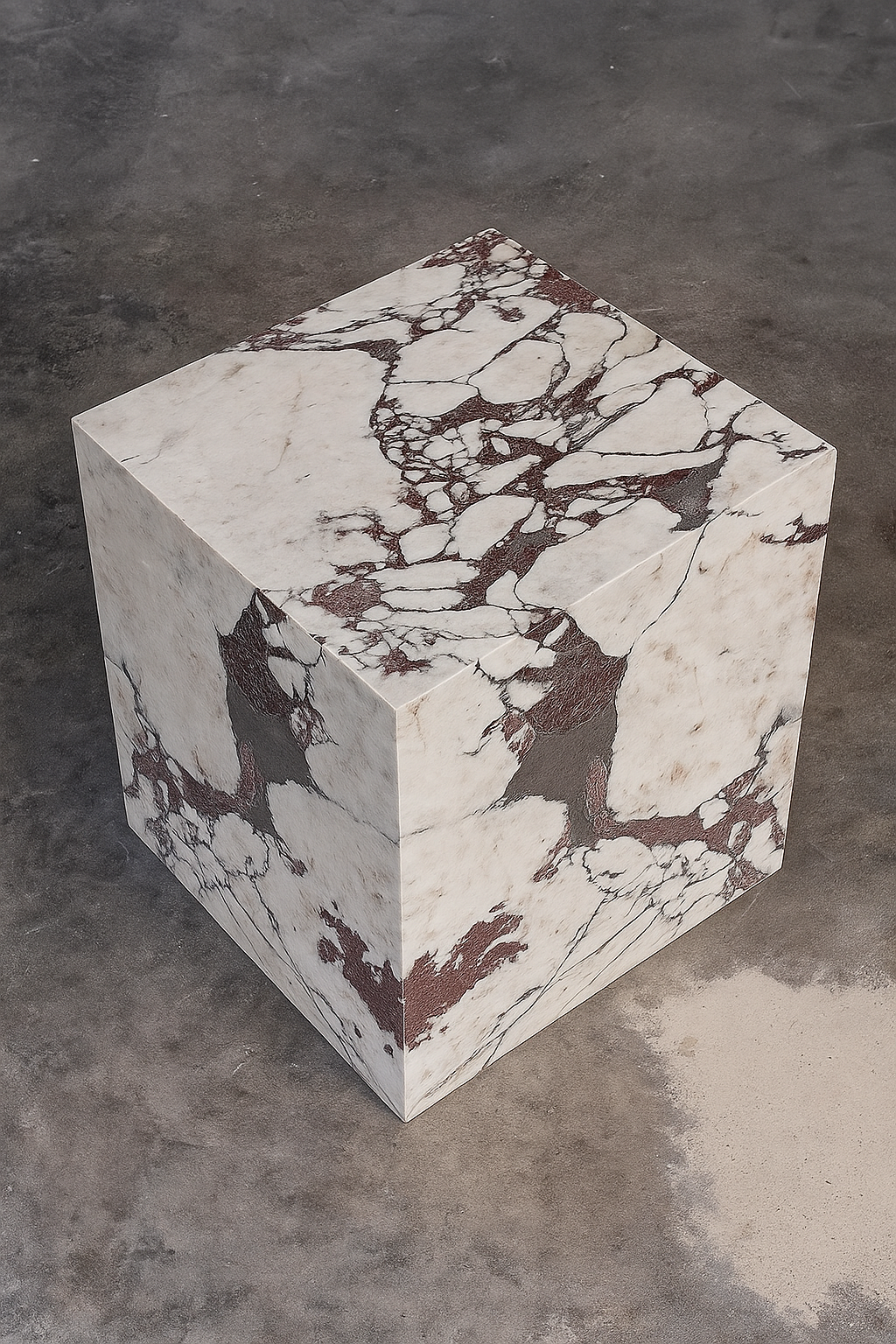 Honed Calacatta Viola Marble Plinth