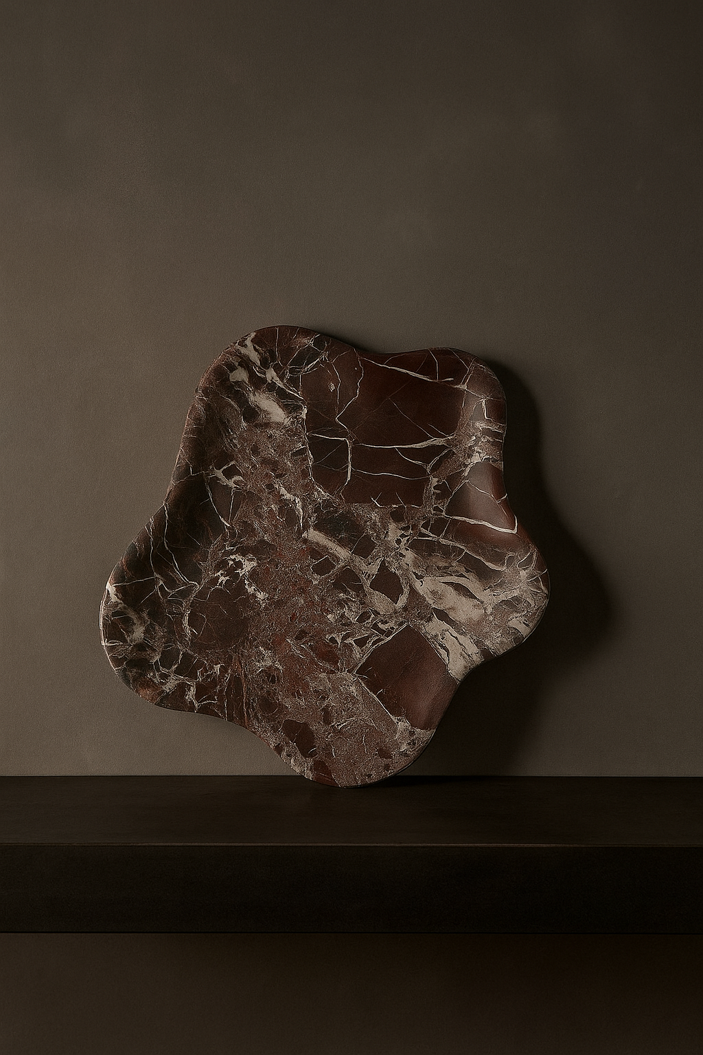 Handcrafted Burgundy Catchall Dish
