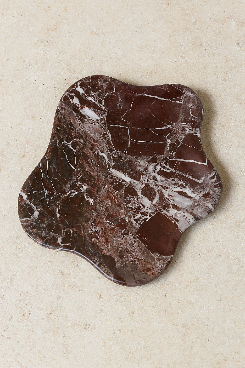 Handcrafted Burgundy Catchall Dish