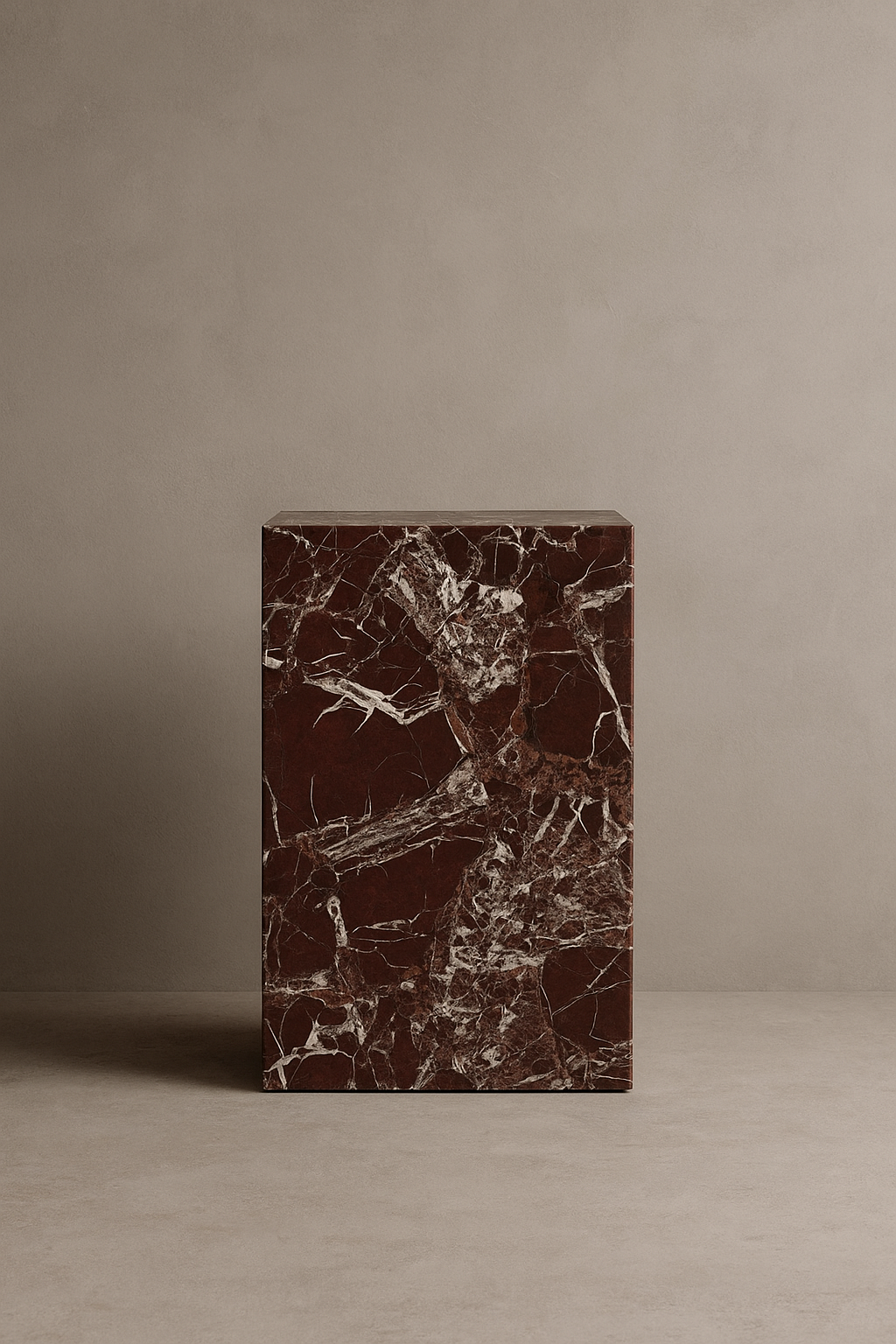 Rosso Levanto Marble Plinth