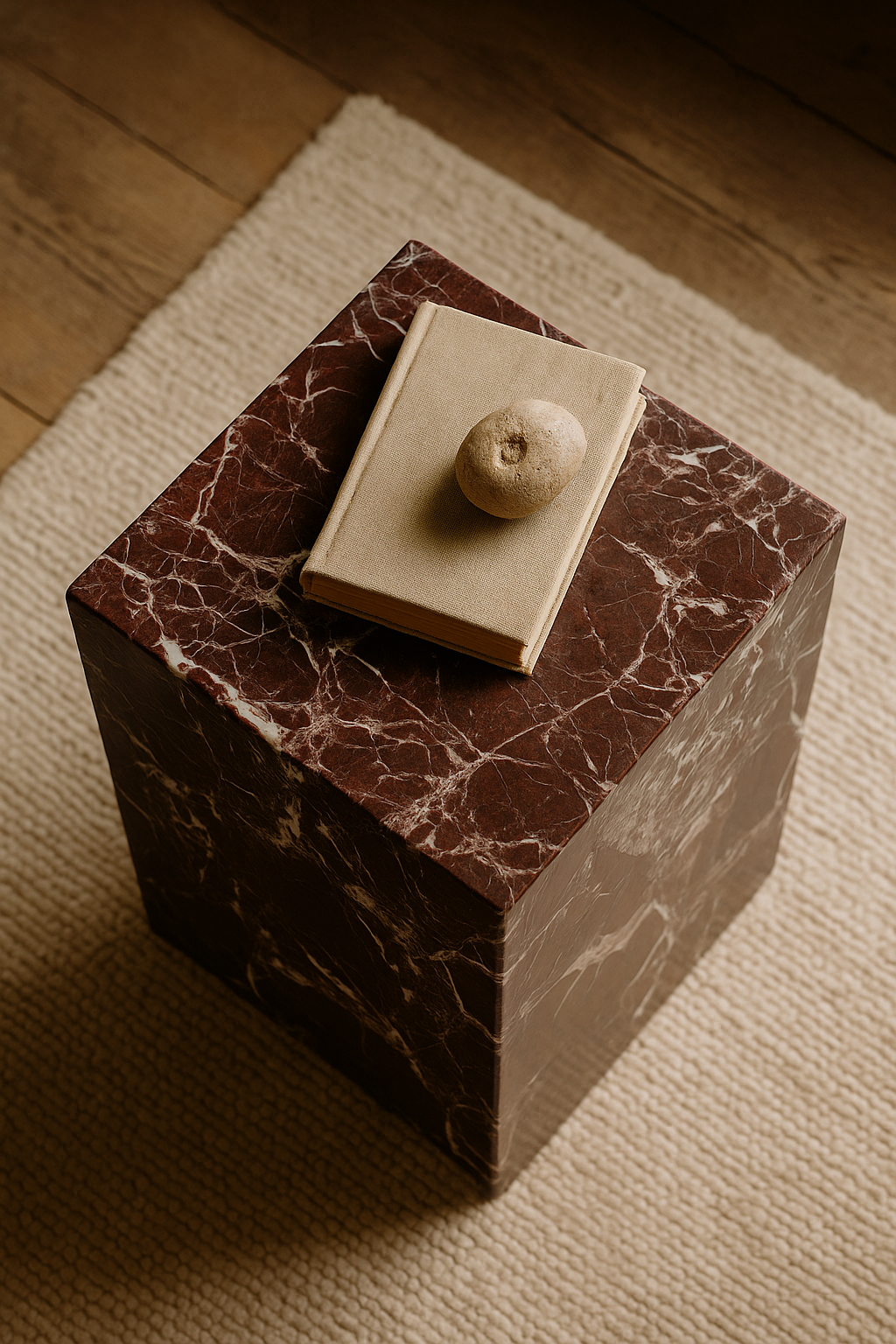 Rosso Levanto Marble Plinth